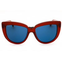 Max Mara Women's Sunglasses - Red/Other Acetate Cat Eye Full Rim Frame | MM0076 68V ,