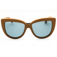 Max Mara Women's Sunglasses - Matte Light Brown Acetate Cat Eye Frame | MM0076 46N ,