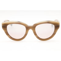 Max Mara Women's Sunglasses - Beige Horn Acetate Cat Eye Full Rim Frame | MM0077 60G ,