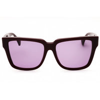 Max Mara Women's Sunglasses - Shiny Bordeaux Acetate Square Shape Frame | MM0078 69Y ,