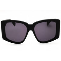 Max Mara Women's Sunglasses - Shiny Black Acetate Oversized Shape Frame | MM0098 01A ,