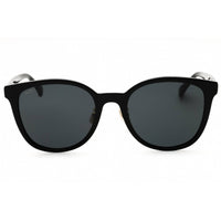 Max Mara Women's Sunglasses - Shiny Black Acetate Round Full Rim Frame | MM0105-K 01A ,