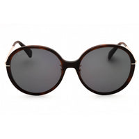 Max Mara Women's Sunglasses - Dark Havana Acetate Round Full Rim Frame | MM0111-K 52A ,