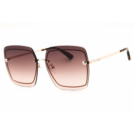 Moschino Women's Sunglasses - Brown Metal Oversized Rimless Frame | MOS085/G/S 009Q HA ,