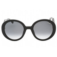 Moschino Women's Sunglasses - Black Plastic Round Full Rim Frame | MOS125/S 0807 9O ,
