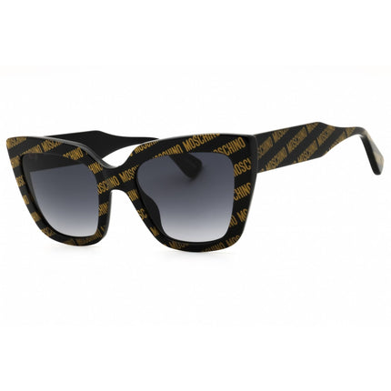 Moschino Women's Sunglasses - Pattern Black Plastic Cat Eye Frame | MOS148/S 07RM 9O ,