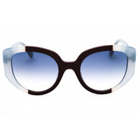 Moschino Women's Sunglasses - Blue Brown Plastic Cat Eye Frame | MOS173/S 0S9W 08 ,