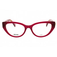Moschino Women's Eyeglasses - Burgundy Plastic Cat Eye Full Rim Frame | MOS631 0LHF 00 ,