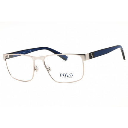 Polo Ralph Lauren Men's Eyeglasses - Semi Shiny Silver Full Rim Frame | 0PH1229 9001 ,