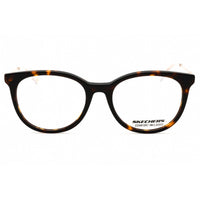 Skechers Women's Eyeglasses - Dark Havana Acetate Round Full Rim Frame | SE2167 052 ,