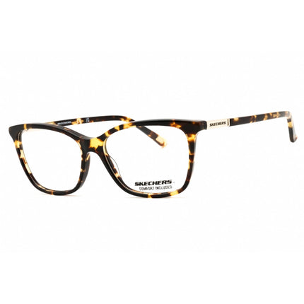 Skechers Women's Eyeglasses - Havana/Other Acetate Cat Eye Full Rim Frame | SE2174 056 ,