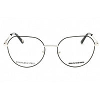 Skechers Women's Eyeglasses - Shiny Black Metal Oversized Full Rim Frame | SE2185 001 ,