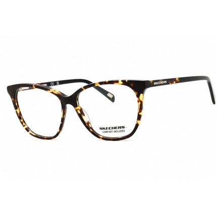 Skechers Women's Eyeglasses - Havana/Other Acetate Cat Eye Full Rim Frame | SE2189 056 ,