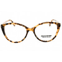 Skechers Women's Eyeglasses - Blonde Havana Acetate Cat Eye Shape Frame | SE2215 053 ,