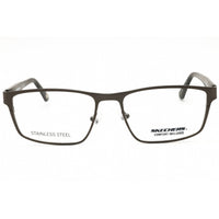 Skechers Men's Eyeglasses - Matte Gunmetal Metal Rectangular Full Rim | SE3323 009 ,