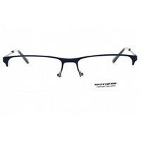 Skechers Men's Eyeglasses - Matte Blue Metal Rectangular Half Rim Frame | SE3351 091 ,