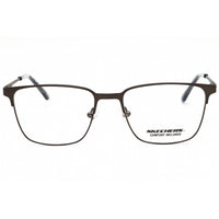 Skechers Men's Eyeglasses - Shiny Gunmetal Metal Square Full Rim Frame | SE3352 008 ,