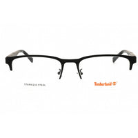 Timberland Men's Eyeglasses - Matte Black Metal Rectangular Half Rim | TB1841-H 002 ,