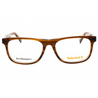 Timberland Men's Eyeglasses - Shiny Dark Brown Acetate Rectangular Frame | TB50022 048 ,