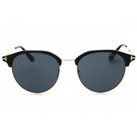 Tom Ford Unisex Sunglasses - Shiny Black Metal Round Full Rim Frame | FT0889-K 01A ,