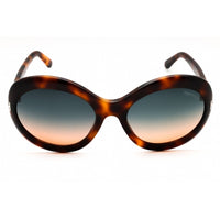 Tom Ford Women's Sunglasses - Blonde Havana Acetate Oval Full Rim Frame | FT0918 53P ,