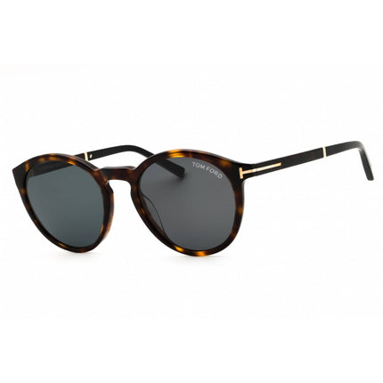 Tom Ford Men's Sunglasses - Dark Havana Acetate Round Full Rim Frame | FT1021 52A ,