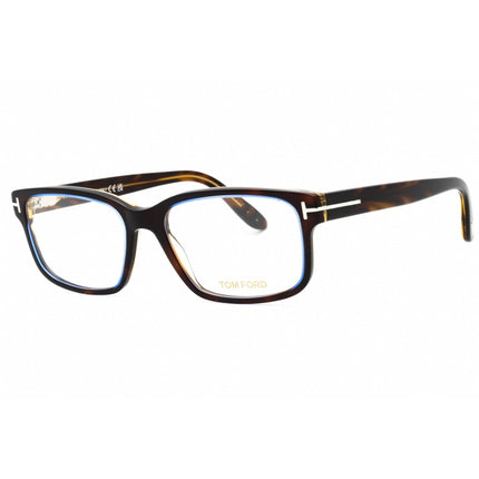 Tom Ford Men's Eyeglasses - Coloured Havana Acetate Rectangular Frame | FT5313 055 ,