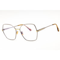 Tom Ford Women's Eyeglasses - Shiny Light Ruthenium Metal Oversized | FT5876-B 014 ,