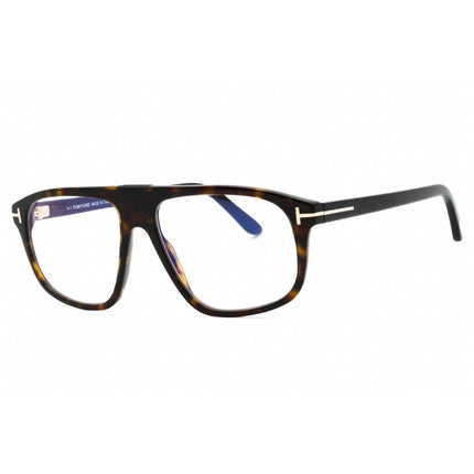 Tom Ford Men's Eyeglasses - Dark Havana Acetate Pilot Full Rim Frame | FT5901-B 052 ,
