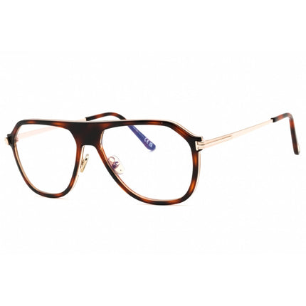 Tom Ford Men's Eyeglasses - Havana Injected Propionate Aviator Frame | FT5943-B 056 ,