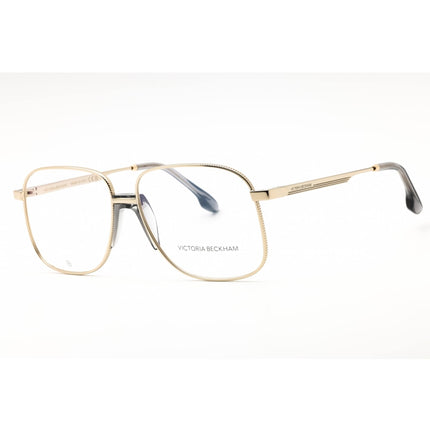 Victoria Beckham Women's Eyeglasses - Gold Metal Aviator Full Rim Frame | VB2134 714 ,