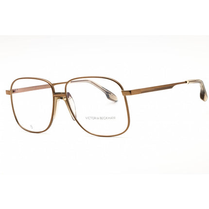 Victoria Beckham Women's Eyeglasses - Amber Gold Metal Aviator Frame | VB2134 730 ,