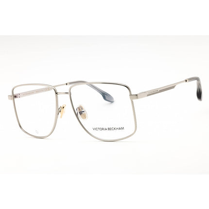 Victoria Beckham Women's Eyeglasses - Silver Metal Oversized Full Rim | VB2136 040 ,