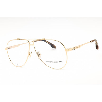 Victoria Beckham Women's Eyeglasses - Gold Metal Aviator Full Rim Frame | VB2137 714 ,
