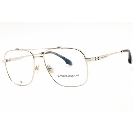 Victoria Beckham Women's Eyeglasses - Silver Metal Aviator Full Rim Frame | VB2138 040 ,
