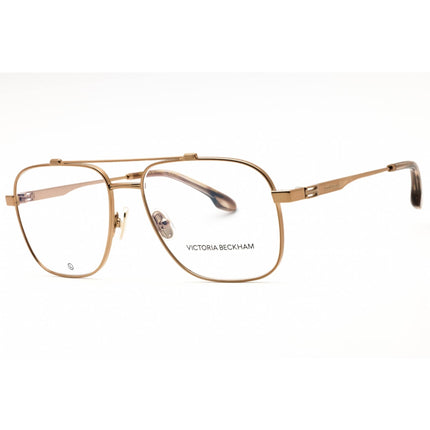 Victoria Beckham Women's Eyeglasses - Amber Gold Metal Oversized Frame | VB2138 730 ,