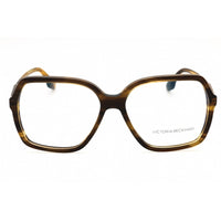 Victoria Beckham Women's Eyeglasses - Striped Khaki Acetate Oversized | VB2650 318 ,