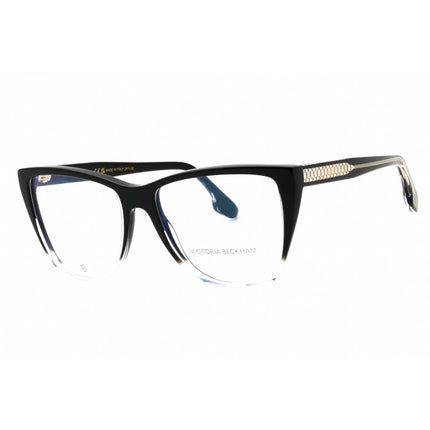 Victoria Beckham Women's Eyeglasses - Black/Crystal Acetate Cat Eye Frame | VB2664 009 ,