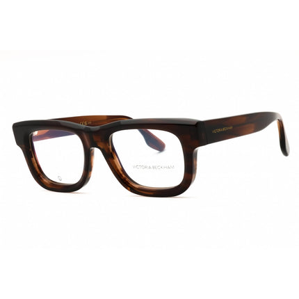 Victoria Beckham Women's Eyeglasses - Brown Horn Acetate Square Frame | VB2671 227 ,