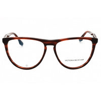 Victoria Beckham Women's Eyeglasses - Striped Red Acetate Oval Frame | VB2672 618 ,