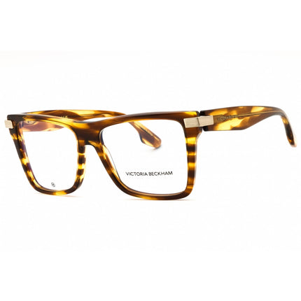 Victoria Beckham Women's Eyeglasses - Striped Tobacco Acetate Cat Eye | VB2677 224 ,