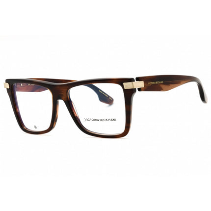 Victoria Beckham Women's Eyeglasses - Brown Horn Acetate Cat Eye Frame | VB2677 227 ,