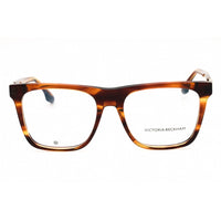Victoria Beckham Women's Eyeglasses - Striped Brown Acetate Square Frame | VB2679 230 ,