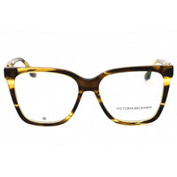 Victoria Beckham Women's Eyeglasses - Striped Khaki Acetate Cat Eye Frame | VB2680 318 ,