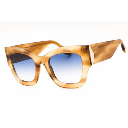 Victoria Beckham Women's Sunglasses - Honey Brown Horn Cat Eye Full Rim | VB652S 773 ,