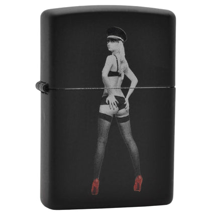 Zippo AD539 Red Shoe Girl With Hat Lighter ,