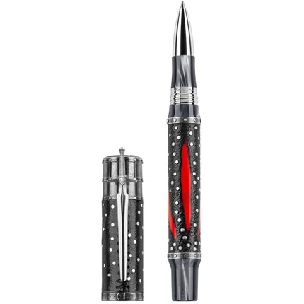 Montegrappa Rollerball Pen - The Witcher Mutation Silver and Black Metal | ISWINRSE ,
