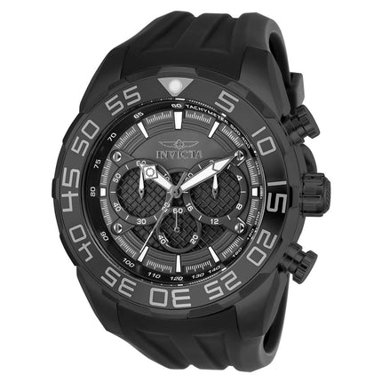 Invicta Men's Chronograph Watch - Speedway Black Silicone Strap Quartz | 26308 ,