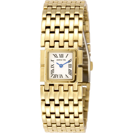 Invicta Women's Watch - Mayamar Quartz White Dial Yellow Gold Steel Bracelet | 49477 ,