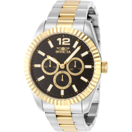 Invicta Men's Watch - Specialty Quartz Day Date Black Dial Two Tone Bracelet | 49515 ,